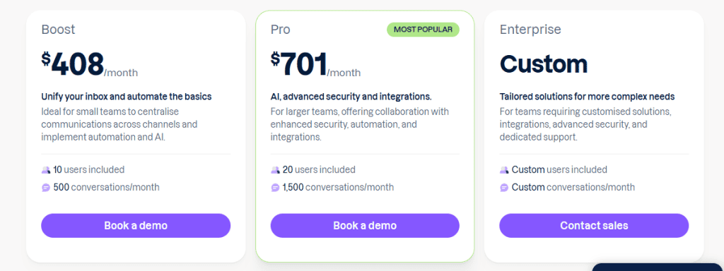 Trengo Pricing